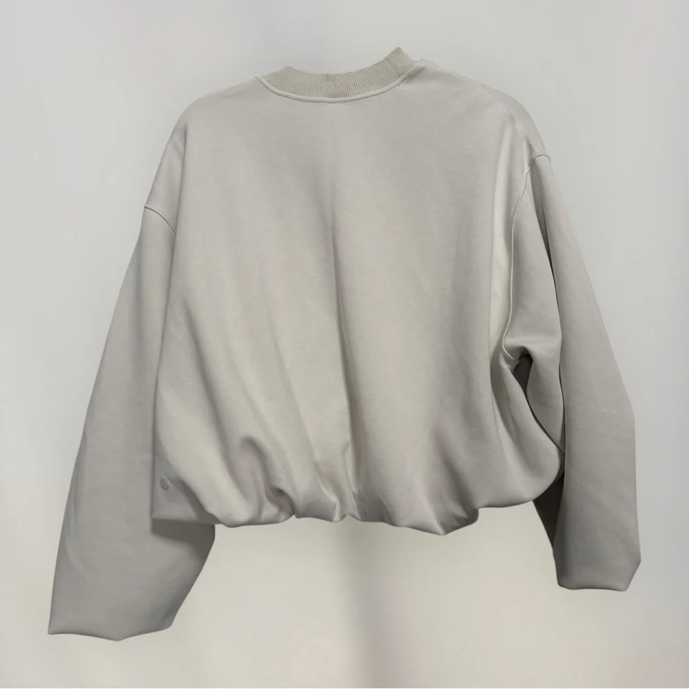 Lululemon cream/light gray Oversized Crewneck Sweatshirt size xs